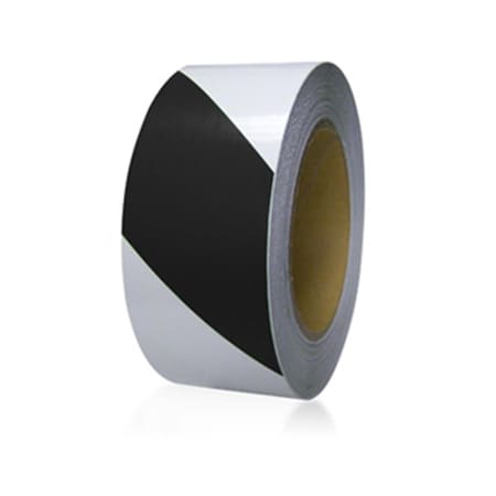 Diy Industries Floormark - Black And White Stripe 2 In. X 100 Ft. 25-600-2100-663